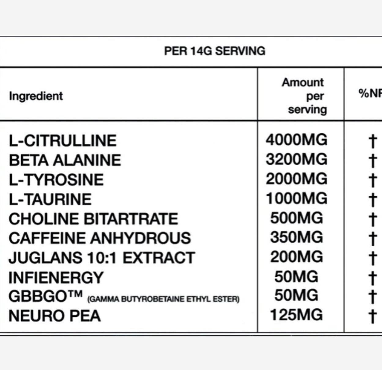 Top G Pre Workout