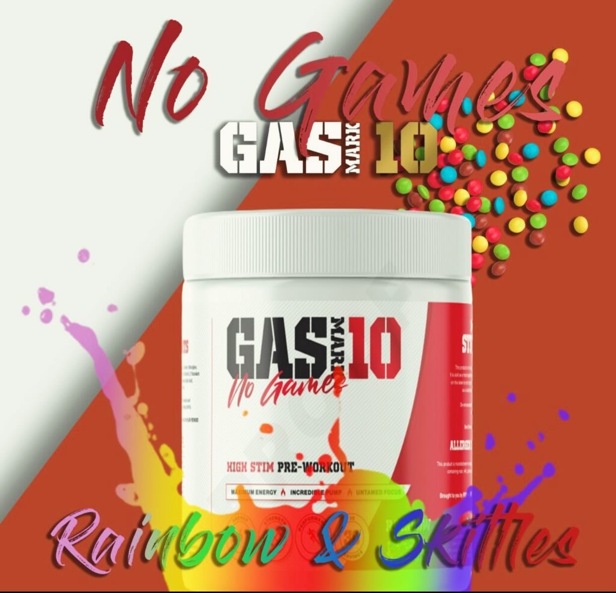 GAS MARK 10 - NO GAMES PRE WORKOUT - Excluded from any discounts