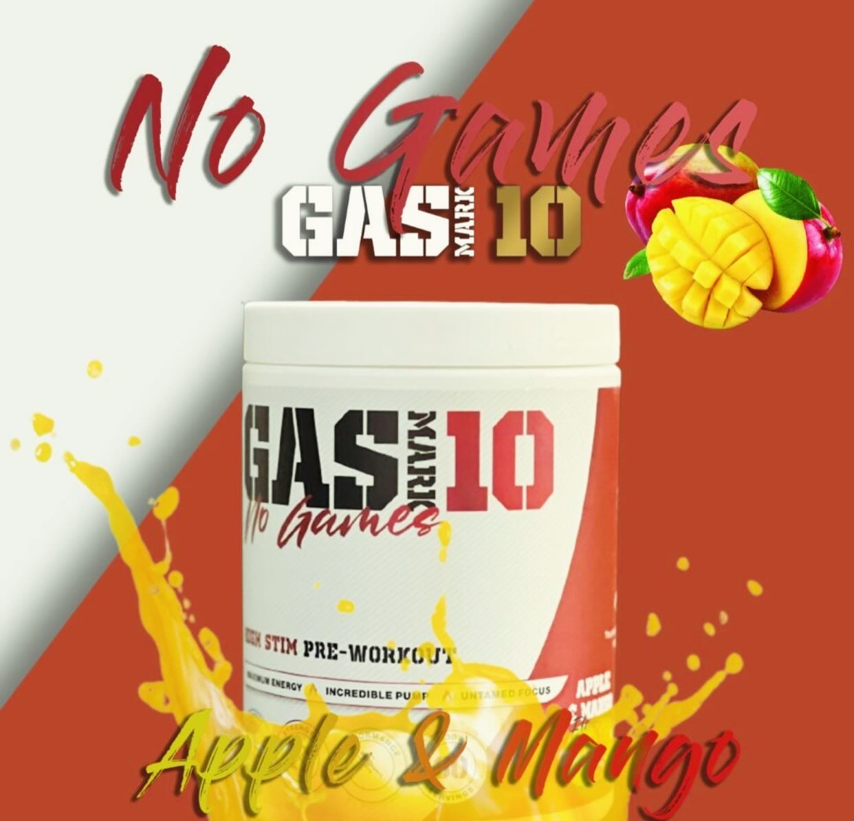 GAS MARK 10 - NO GAMES PRE WORKOUT - Excluded from any discounts