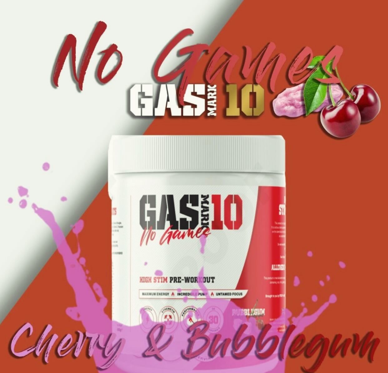 GAS MARK 10 - NO GAMES PRE WORKOUT - Excluded from any discounts