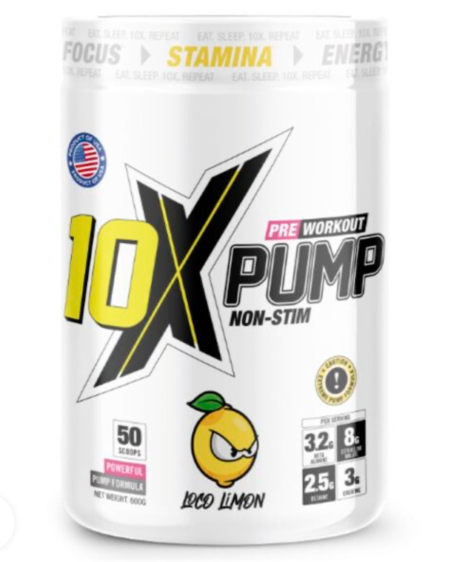 10X ATHLETIC PUMP NON-STIM PRE-WORKOUT