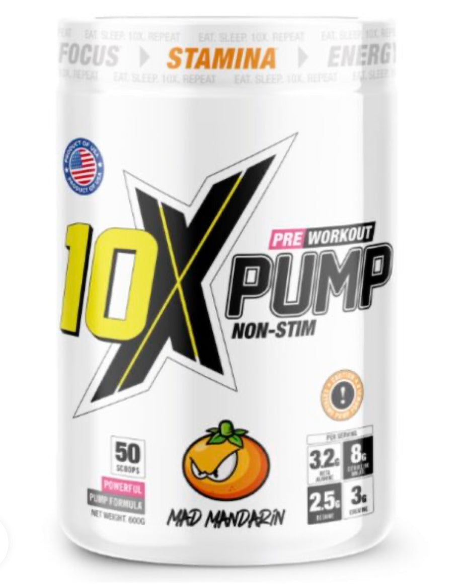 10X ATHLETIC PUMP NON-STIM PRE-WORKOUT